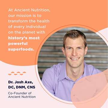 Ancient Nutrition Bone Broth Protein Powder, Vanilla, 20g Protein per Serving, Supports Healthy Skin, Gut Health, Joint Supplement, Gluten Free, Paleo and Keto Friendly, 15 Packets…