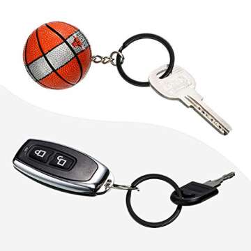 Round Flat Key Rings 30 Piece Set for Key Organization