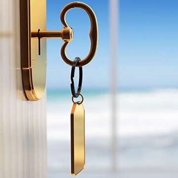 Round Flat Key Rings 30 Piece Set for Key Organization