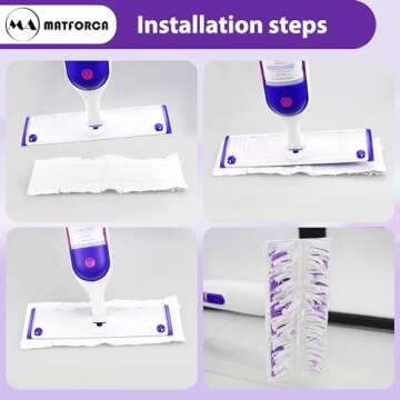 20 Pack Disposable Power Mop Pads for Easy Cleaning