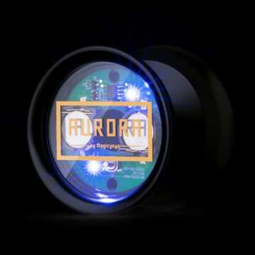 MAGICYOYO Light Up Yoyo - Y02 Aurora Professional Yoyo Unresponsive Yoyo with Yoyo Glove, Yoyo Stora...