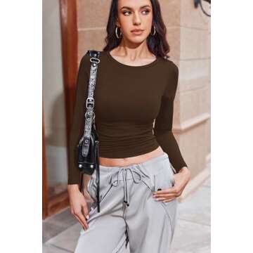 Ekouaer Women's 3 Pack Long Sleeve Thermal Tops - Stylish Comfort