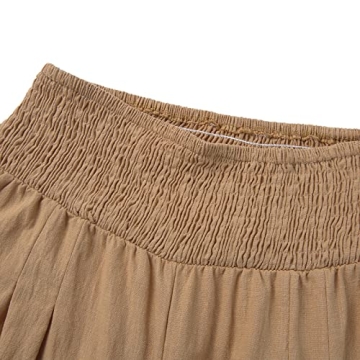 Stylish Amiblvowa Linen Wide Leg Palazzo Pants for Women