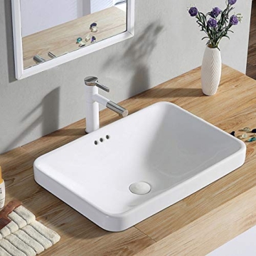Elegant Winzo WZ6174 Rectangular Bathroom Sink