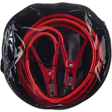 Amazon Basics Jumper Cable, 4 Gauge, 20 Foot - Reliable & Durable