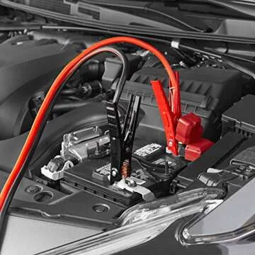 Amazon Basics Jumper Cable, 4 Gauge, 20 Foot - Reliable & Durable