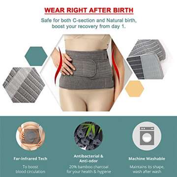 Mamaway Postpartum Support Belly Band for Recovery