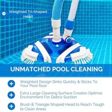 Hydrotools Clear Pool Vacuum Head for Effortless Cleaning