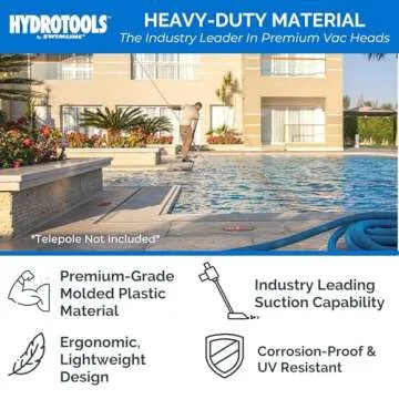 Hydrotools Clear Pool Vacuum Head for Effortless Cleaning