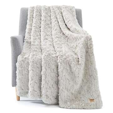 UGG 25518 Amanda Silky Smooth Extra Long Breathable Lightweight Elegant Fluffy Fuzzy Soft Luxury Coz...