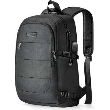 Anti-Theft Laptop Backpack with USB Charging Port