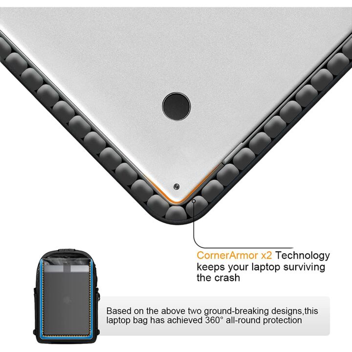 Anti-Theft Laptop Backpack with USB Charging Port