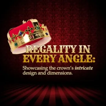 Kangaroo Royal Crown for Adults and Teens - Costume Accessory