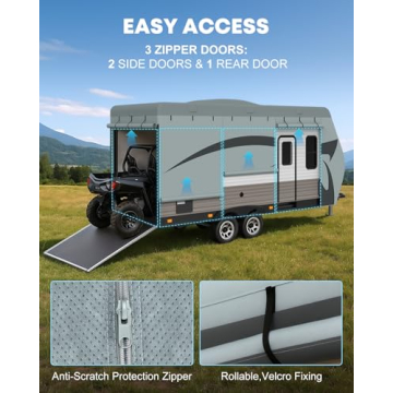 Kohree 22-24 ft Travel Trailer Cover for All-Weather Protection