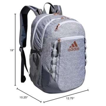 adidas Excel Backpack Durable Student Laptop Book Bag