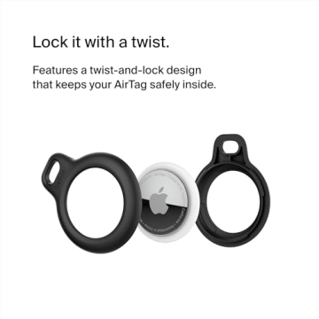 Belkin AirTag Keychain Holder - Durable & Secure Protective Case