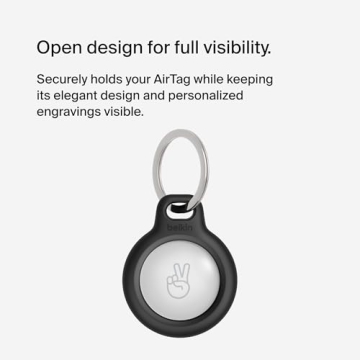 Belkin AirTag Keychain Holder - Durable & Secure Protective Case