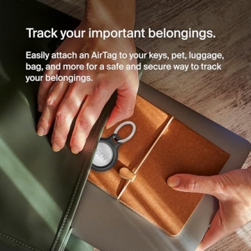 Belkin AirTag Keychain Holder - Durable & Secure Protective Case