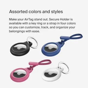 Belkin AirTag Keychain Holder - Durable & Secure Protective Case