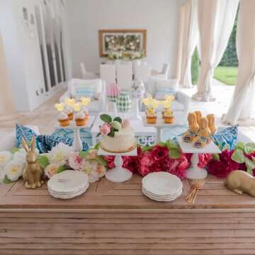 Gyufise 36 Pack Mouse Inspired Cupcake Toppers with Pink Bow Gold Glitter Mouse Cake Decorations for Baby Shower Wedding Kids Birthday Party Cake Decorations Supplies