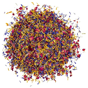 Spring Flower Blend – Edible flowers - Rose, Cornflower and Marigold - All natural, Culinary grade...
