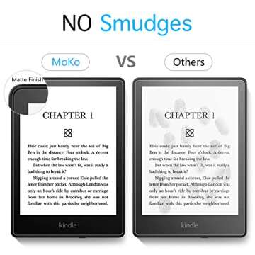 MoKo 2-Pack Screen Protector for 6.8" Kindle Paperwhite (11th Generation-2023/2021) and Kindle Paperwhite Signature Edition, Anti-Glare Premium PET Protective Film Full-Coverage Matte Screen Protector