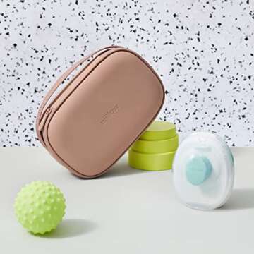 Willow Breast Pump Carrying Case, Dusty Pink, Use with Hands Free Wearable Breast Pumps, Ultra Durable Hard Shell Breast Pump Case with Removable Tray, Compact and Discreet