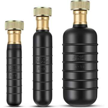 Enhon Drain Bladder Kit, 3 PCS Drain Cleaning Bladders Fits 1" to 6" Drain Pipe, Unclogs Stubborn Bl...