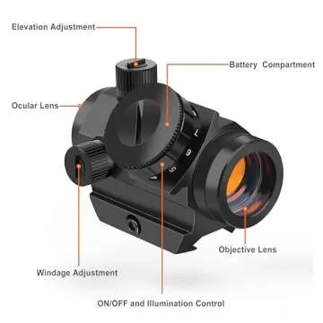 Feyachi 4 MOA Red Dot Sight for Precise Shooting