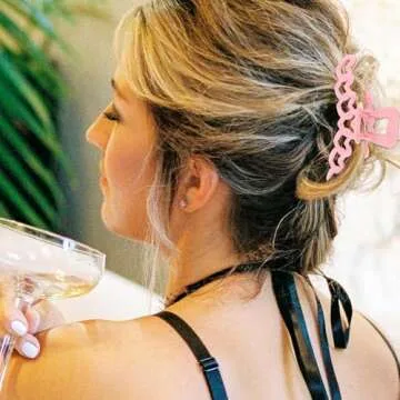 Firopia Heart Hair Claw Clips for Women - Strong Hold