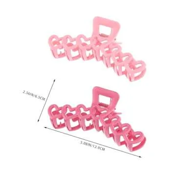 Firopia Heart Hair Claw Clips for Women - Strong Hold