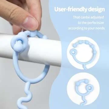 Toy Straps for Baby - Versatile Silicone Clips for Safety