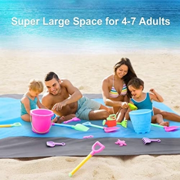 Gusgopo Beach Blanket Waterproof Lightweight Oversized Mat