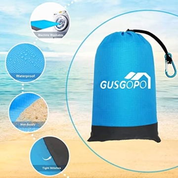Gusgopo Beach Blanket Waterproof Lightweight Oversized Mat