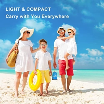 Gusgopo Beach Blanket Waterproof Lightweight Oversized Mat