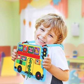 Toddler Busy Board - Fun Learning Toy for Kids