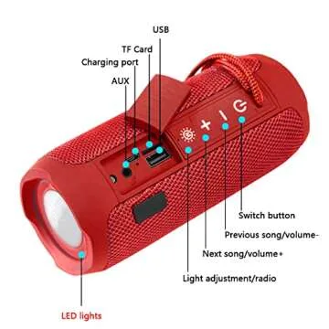 TGUCITESEN Bluetooth Speaker for Home and Outdoor Enjoyment