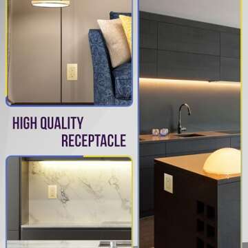 ENERLITES Elite Decorator Outlet - Stylish & Safe