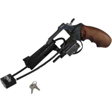 FSDC (Firearm Safety Devices - FSDC-CL1020RKD 15" Gun Cable Lock with 2 Keys - California DOJ Approved Lock - Scratch-Resistant Plastic Body & Cable Cover