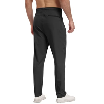Men's Athletic Sweatpants 3 Pack with Zipper Pockets