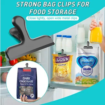 Durable Funfery 3 Inch Stainless Steel Chip Clips