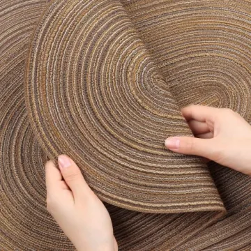 Noctiflorous Oval Braided Placemats for Elegant Tables