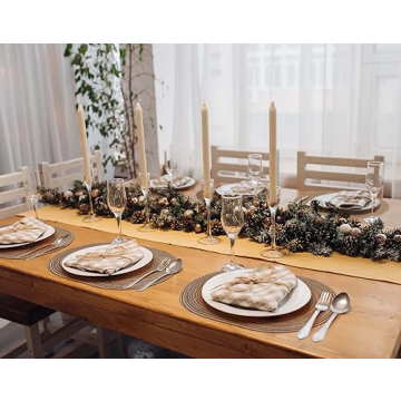 Noctiflorous Oval Braided Placemats for Elegant Tables