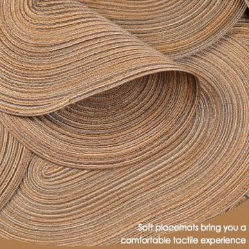 Noctiflorous Oval Braided Placemats for Elegant Tables