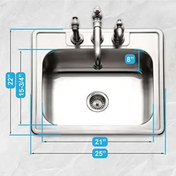 Houzer Stainless Steel Kitchen Sink - Durable & Stylish