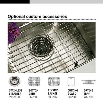 Houzer Stainless Steel Kitchen Sink - Durable & Stylish