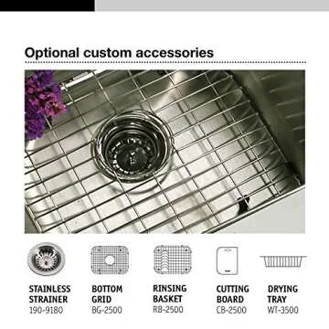 Houzer Stainless Steel Kitchen Sink - Durable & Stylish