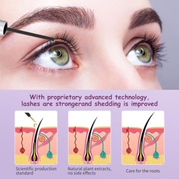 Natural Eyelash Growth Serum for Longer Thicker Lashes