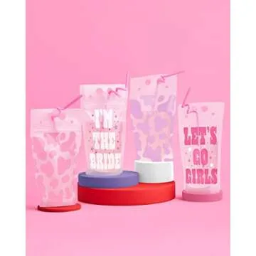 xo, Fetti Bachelorette Party Decorations Last Rodeo Drink Pouches - 16 ct | Bach Party Cups, Nashville Bridal Shower, Let's Go Girls Gift, Cowgirl Bride Bridesmaid Favors