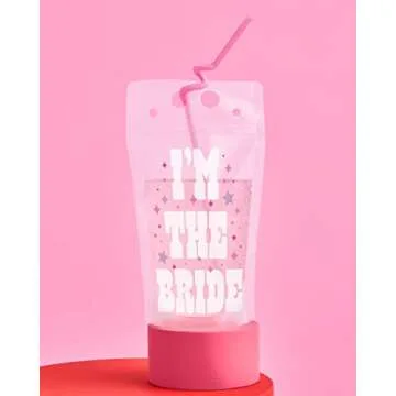 xo, Fetti Bachelorette Party Decorations Last Rodeo Drink Pouches - 16 ct | Bach Party Cups, Nashville Bridal Shower, Let's Go Girls Gift, Cowgirl Bride Bridesmaid Favors